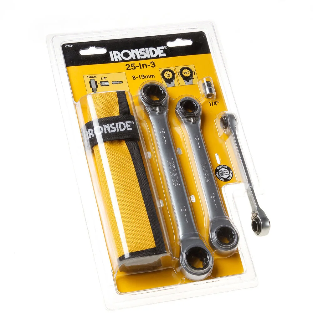 Ratelsleutelset 3 dlg iro 8t/m19 de Ironside – image du produit