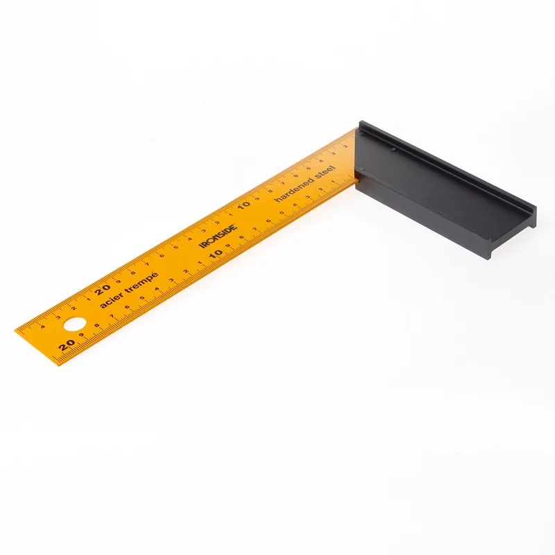 Schrijfhaak aluminium 250mm van Ironside, Geel – productafbeelding