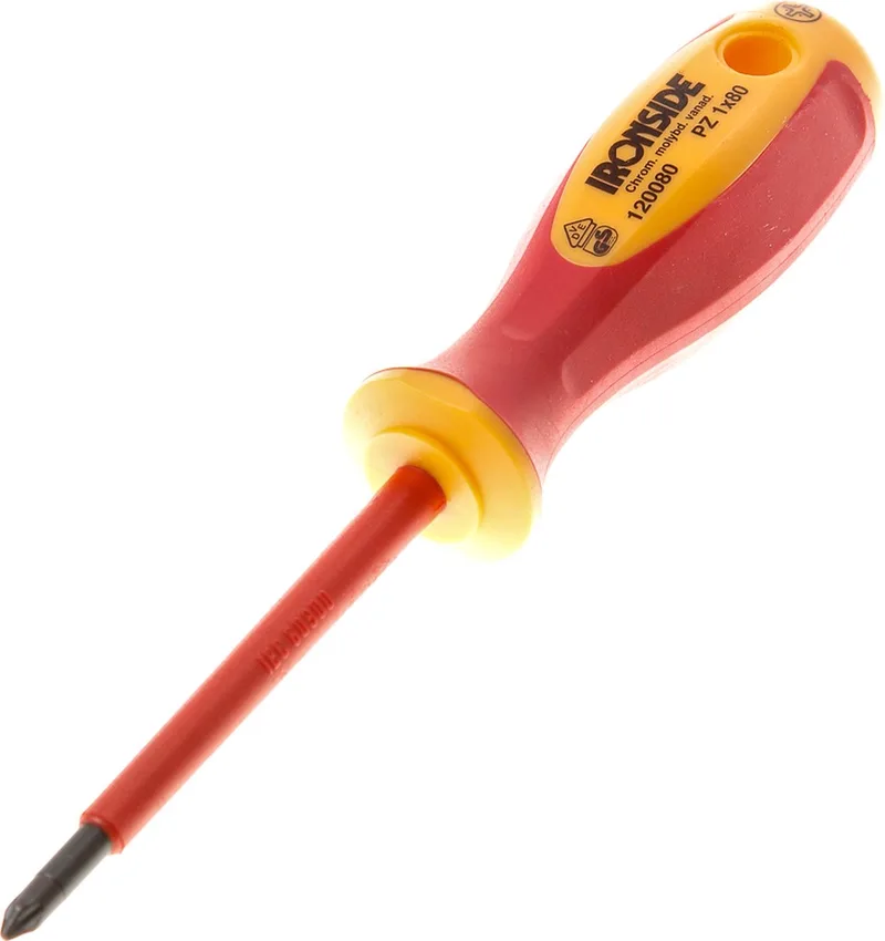 Schroevendraaier VDE 2-Componenten PZ1X80mm - 1872355 van Ironside, Wit – productafbeelding