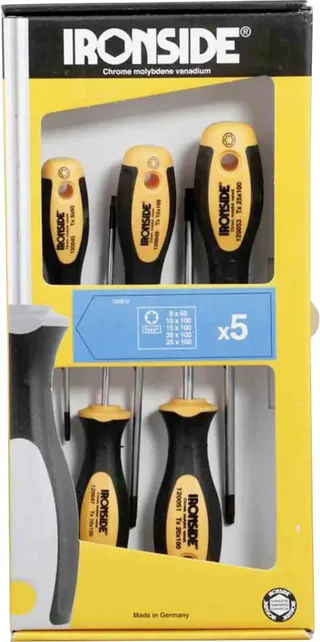 Schroevendraaierset torx 5-delig by Ironside, White – product image 2 of 2