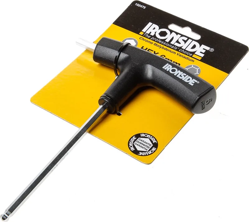Stiftsleutel T-Greep Inbus 6.0mm - 1872241 by Ironside, Black – product image