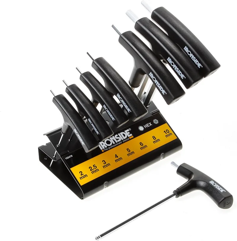 Stiftsleutelset 8-Delig T-Greep Inbus - 1872251 by Ironside, Black – product image