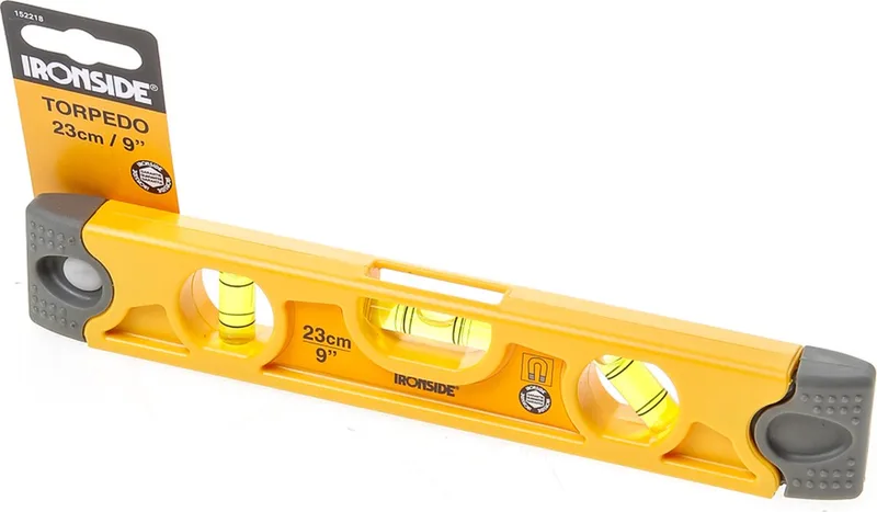 waterpas kunststof torpedo magnetisch 23cm by Ironside, White – product image