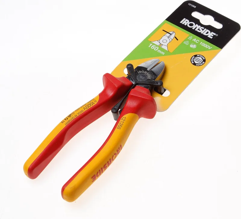 Zijsnijtang VDE 2-componenten handvat 160mm de Ironside, Blanc – image du produit 1 sur 2