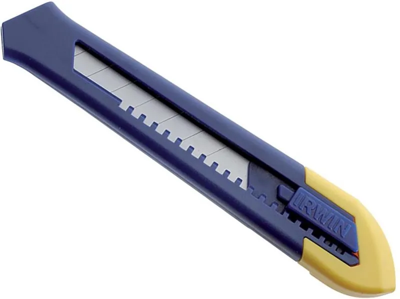 Afbreekmes - 18 mm - 4 Stuks van Irwin, Blouw, Geel – productafbeelding