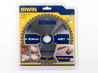 Cirkelzaagblad T.C.T 216mm/48T- asgat 30mm von Irwin – Produktbild 2 von 3