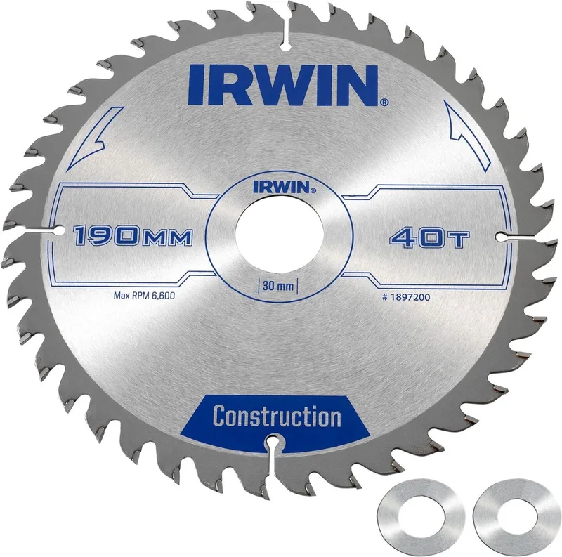 Construction - Cirkelzaagblad - 190x30mm - 40 tanden - Widia by Irwin – product image