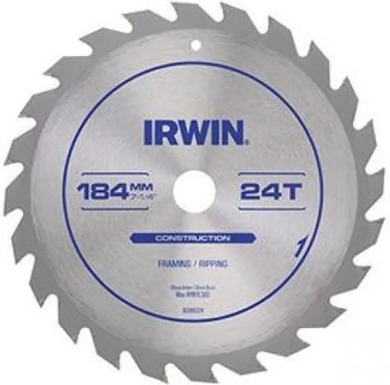 Construction Serie - Cirkelzaagblad - 165mm - 30 Tanden - Antivibratie Sleuven von Irwin – Produktbild
