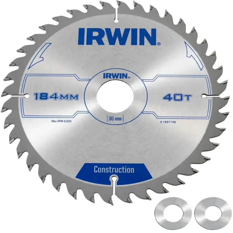 Construction Serie - Cirkelzaagblad - 184mm - 40 Tanden - ATB by Irwin – product image