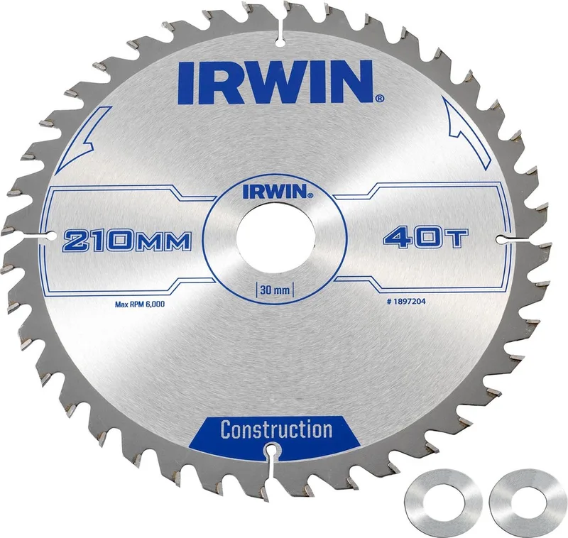 Construction - Zaagblad - 210mm - 40 Tanden - Voor Hout by Irwin – product image