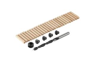 DeuvelSet 32PCS, 26 deuvels 6mm, houtboor 6mm, 4 centreerpunten, 1 dieptestop de Irwin – image du produit 2 sur 2