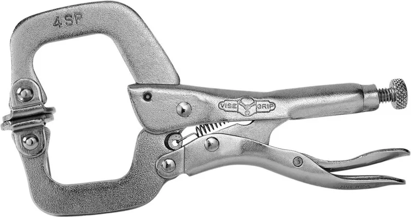 Griptang C-klem Kantelvoetjes Original - 4”/100 mm - T165EL4 by Irwin, Grey – product image