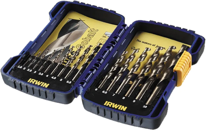 HSS Cobalt borenset 15-delig 1.5 tot 10mm 10503990 van Irwin – productafbeelding