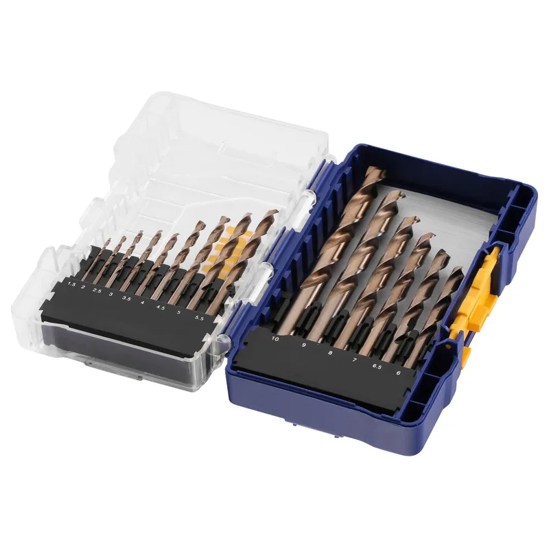 HSS Metaalboor 135° Cobalt, 15PCS Set: 1,5 tot 10,0mm von Irwin – Produktbild 1 von 7