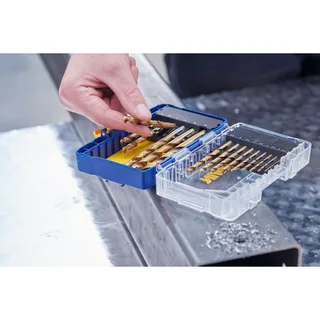 HSS Metaalboren 135° Titanium, 15PCS Set: 1,5 tot 10,0mm de Irwin – image du produit 3 sur 8