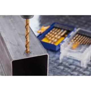 HSS Metaalboren 135° Titanium, 15PCS Set: 1,5 tot 10,0mm de Irwin – image du produit 5 sur 8
