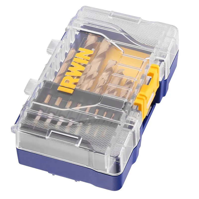 HSS Metaalboren 135° Titanium, 15PCS Set: 1,5 tot 10,0mm de Irwin – image du produit 1 sur 8