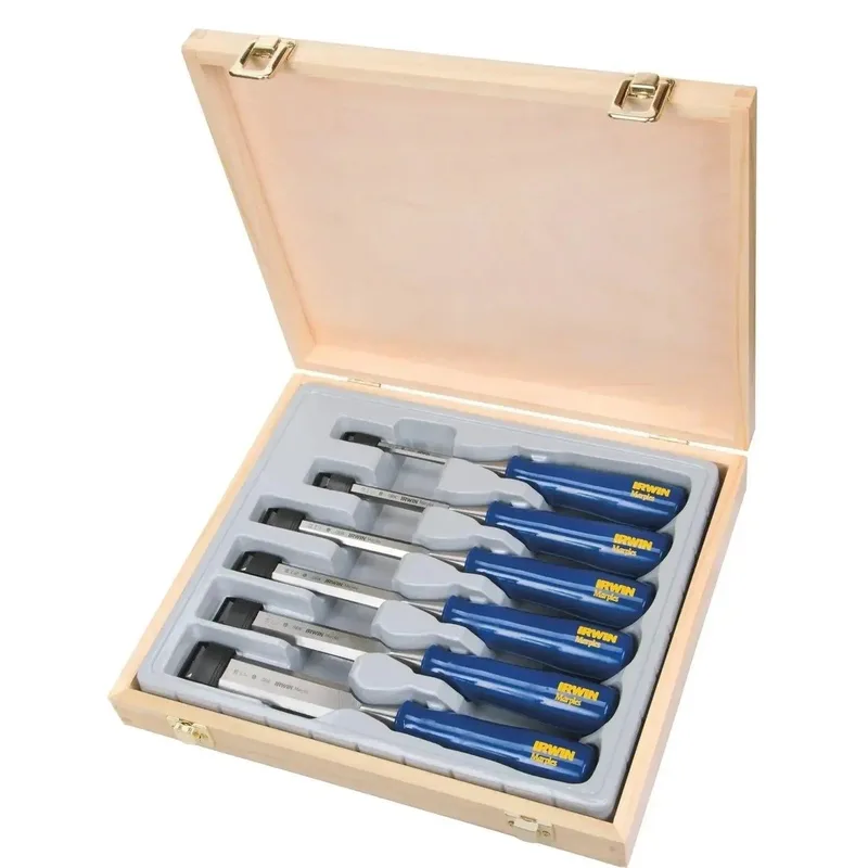 Irwin 6-delige 32 mm M444 Houtbeitel , Set - 6, 10, 13, 19, 25, in houten kist - TM444S6 by Irwin – product image
