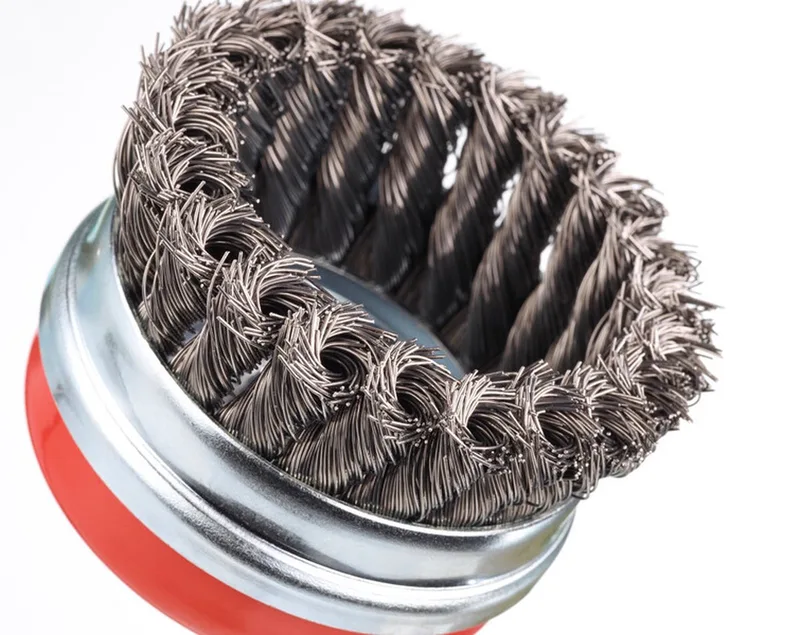 Komstaaldraadborstel (haakse slijper) voor metaal, beton, diameter 95mm. von Irwin – Produktbild
