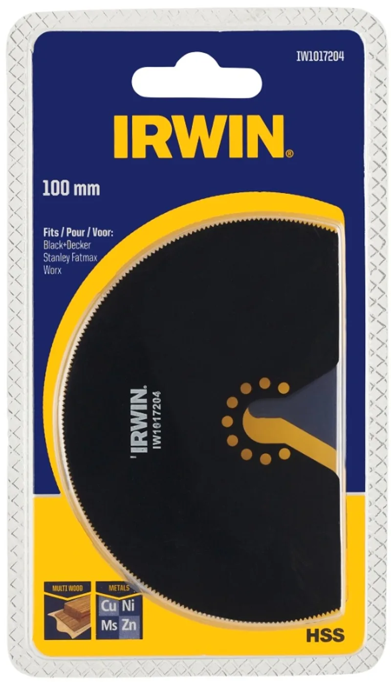 multitool accessoire - segmentzaagblad voor hout voor B+D multitool MT300KA - 100 mm van Irwin – productafbeelding