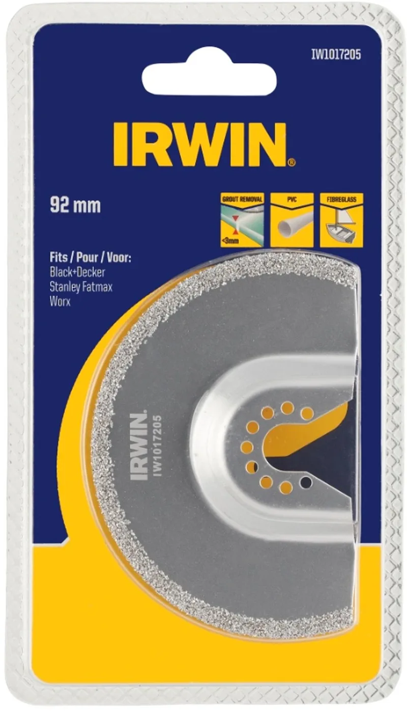 multitool accessoire - segmentzaagblad voor uitslijpen van voegen voor B+D multitool MT300KA - 92 mm by Irwin – product image