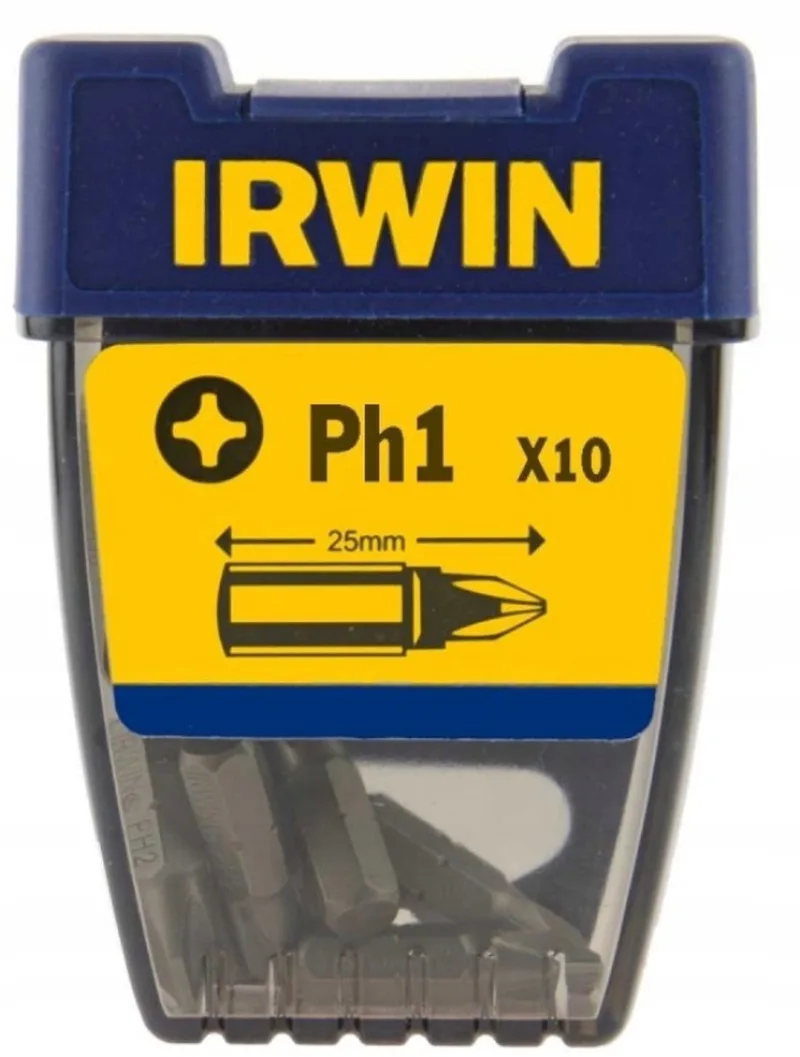 Phillips Schroefbit Ph1 - 1/4”/25 mm - 10 st - 10504330 von Irwin – Produktbild