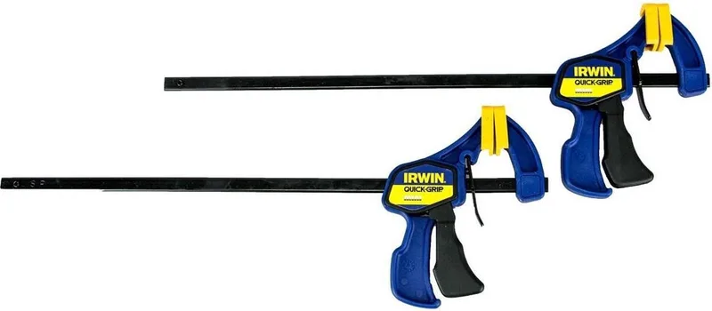 Quick-Grip mini snelspan lijmklem 300mm by Irwin, Blue, Yellow – product image