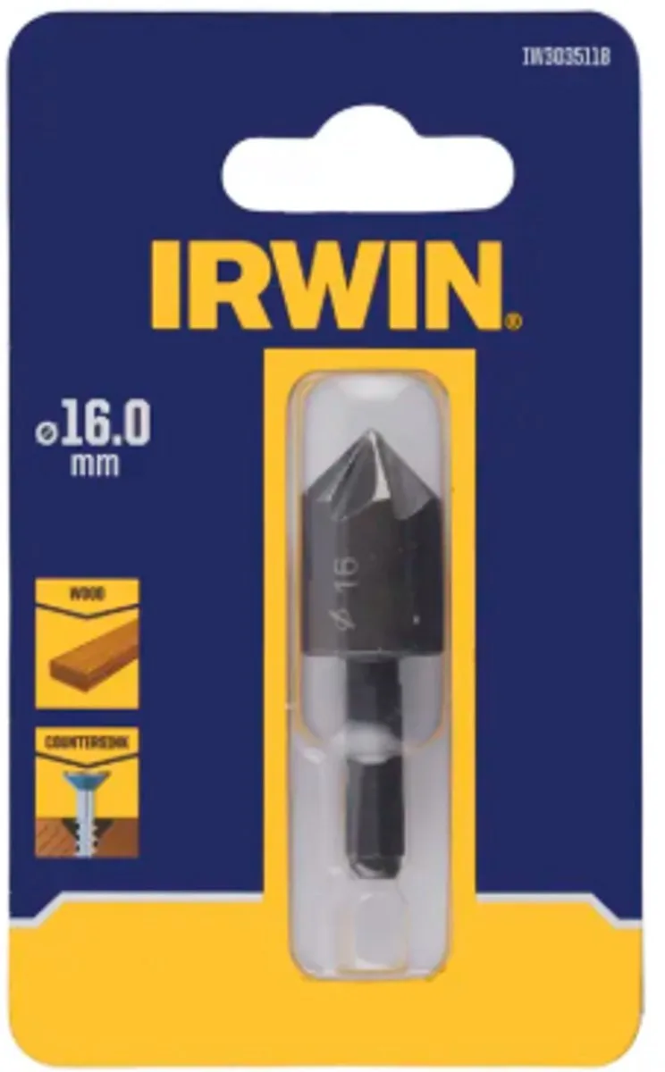 schroefbit met verzinkboor Ø16 mm (voor hout) de Irwin – image du produit