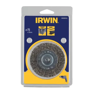 Staaldraadborstel (boormachine) voor metaal, diameter 75mm, dikte 10mm. de Irwin – image du produit 2 sur 2