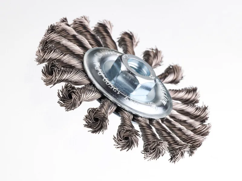 Staaldraadborstel (haakse slijper) voor metaal, beton, diameter 115mm. Dikte: 13mm. de Irwin – image du produit