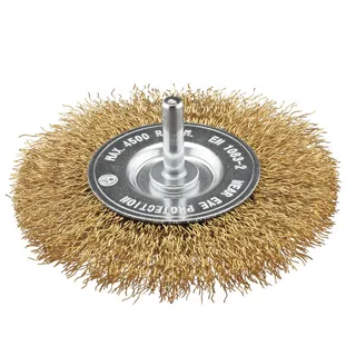 Staaldraadborstel messing (boormachine) voor hout, diameter: 100mm. Dikte: 12mm. de Irwin – image du produit 2 sur 2