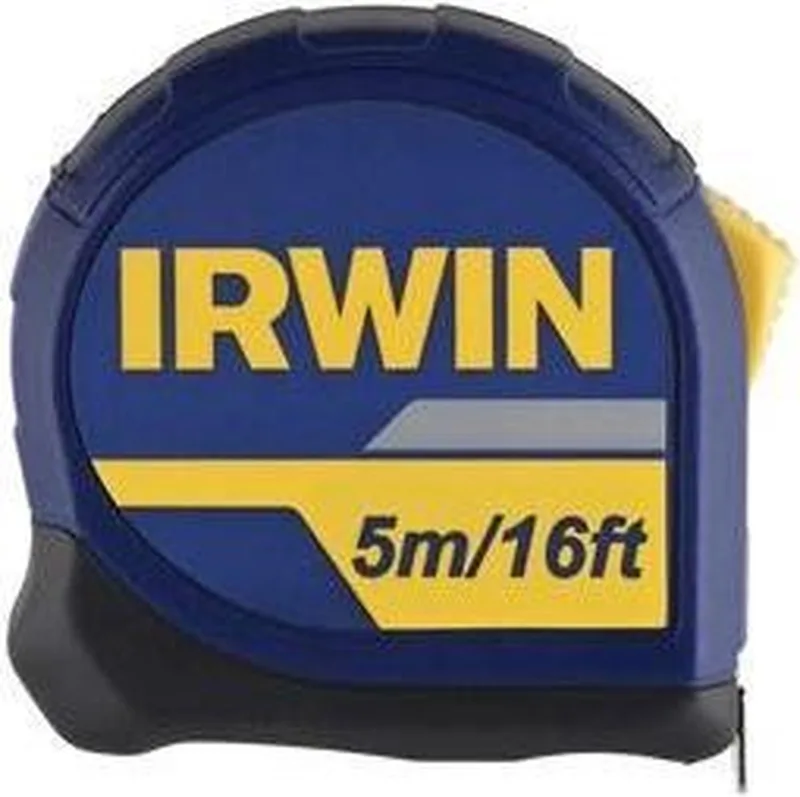 Standaard 5 m rolmeter - 10507785 by Irwin, Blue, Black – product image