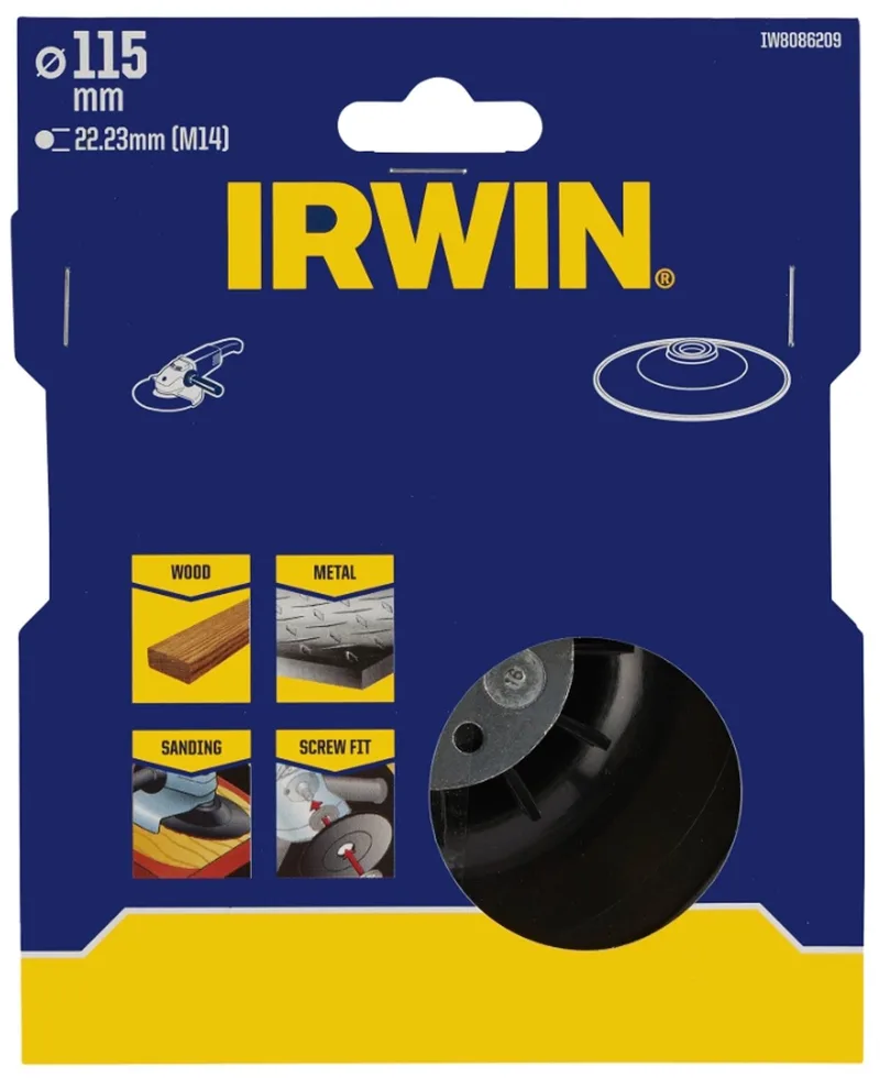 steunschijf voor schuurschijven voor haakse slijper Ø115 mm von Irwin – Produktbild