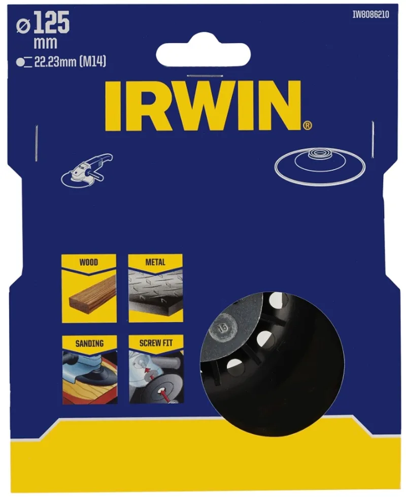 steunschijf voor schuurschijven voor haakse slijper Ø125 mm de Irwin – image du produit