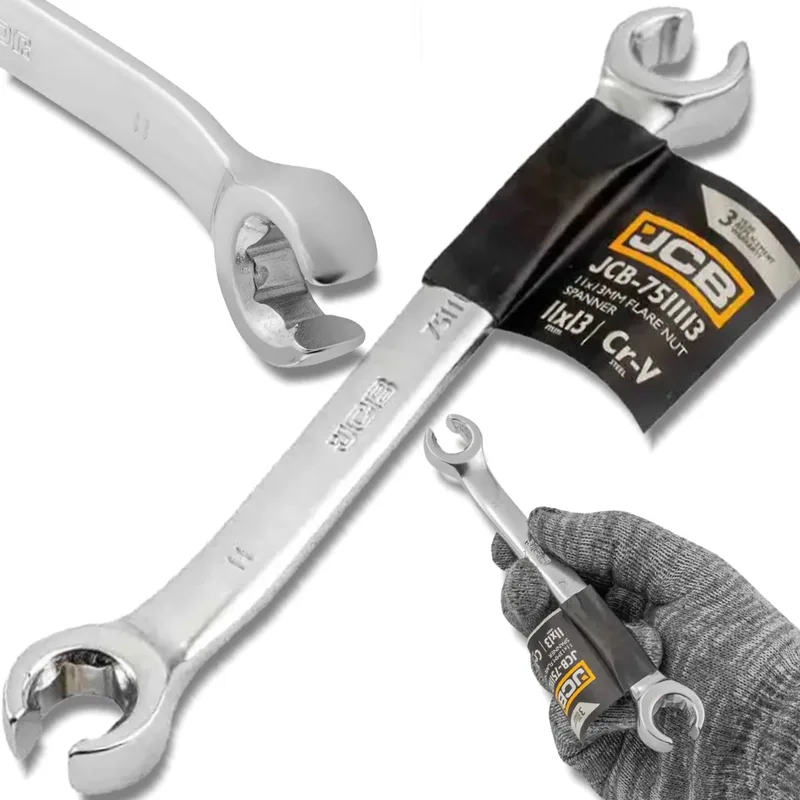 Cr-V Serie - Gespleten Ringsleutel - 11x13 mm - 6-Kant - Ergonomisch van JCB – productafbeelding