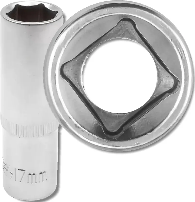 CrV Serie - Diepe Dopsleutel - 1/2'' - 17mm - 6-kant van JCB – productafbeelding