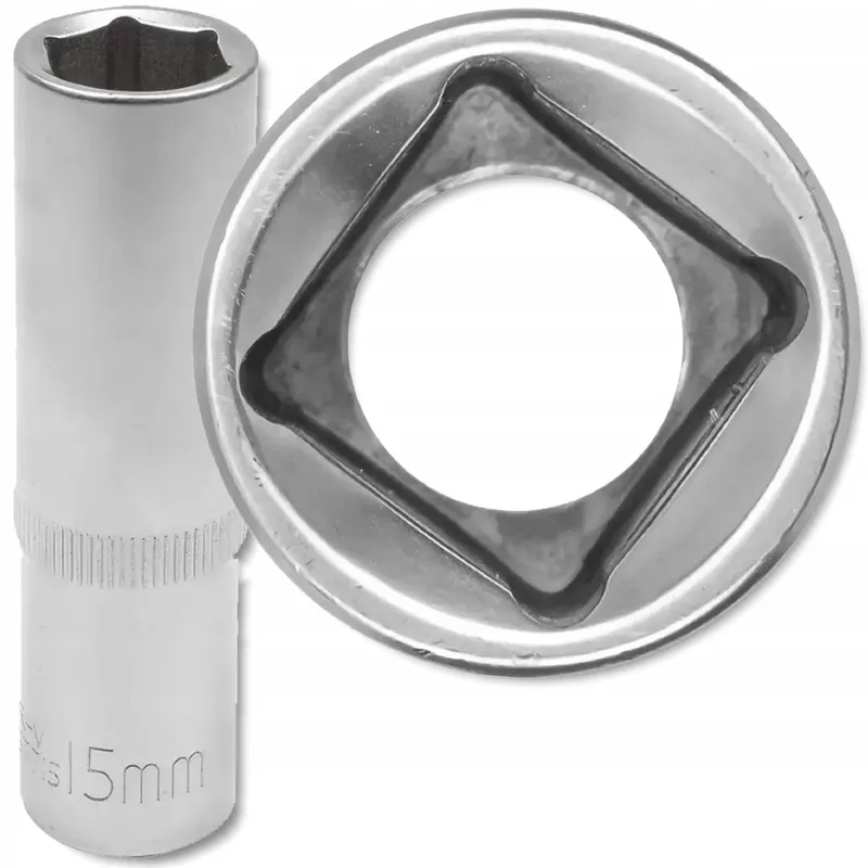 Diepe Dopsleutel 6-kant - 1/2" - 15mm - Cr-V van JCB – productafbeelding