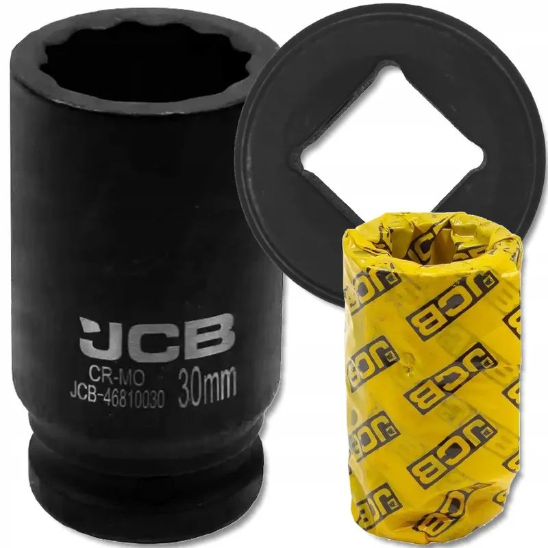 Dopsleutel 6-kant - 30mm - 3/4" - Diep Cr-Mo von JCB, Schwarz – Produktbild