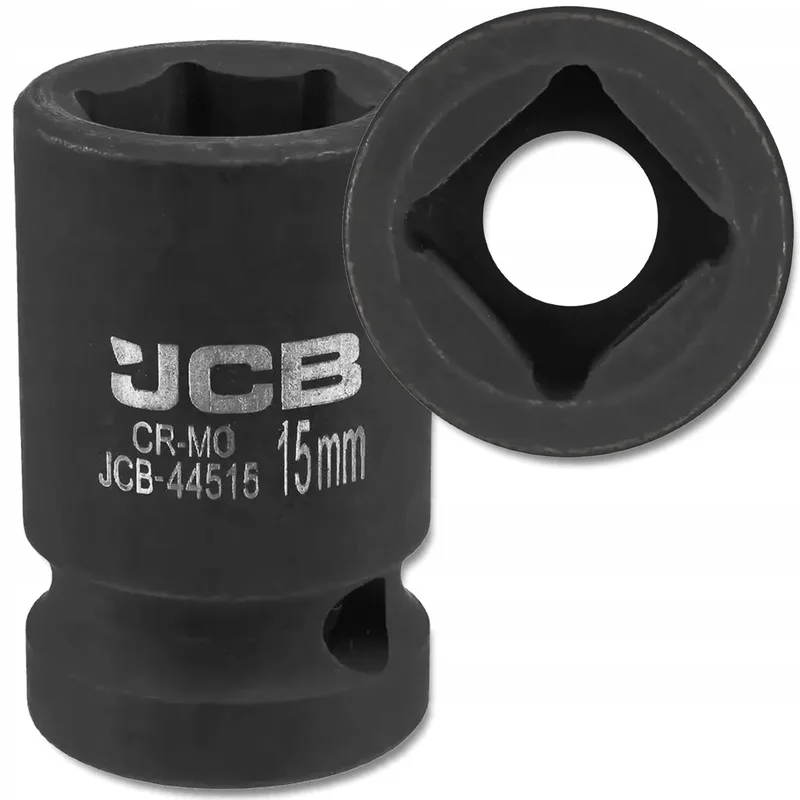 Dopsleuteldop - 15 mm - 6-kantig - 1/2" Cr-Mo by JCB – product image