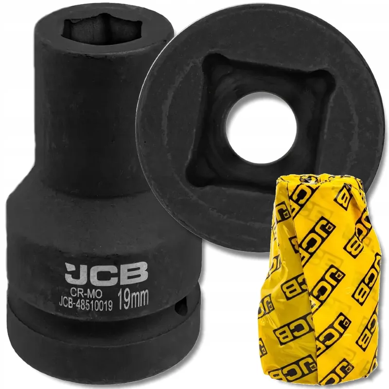 Dopsleuteldop - Diepe 1" 19mm - 6-Kant - Cr-Mo by JCB – product image