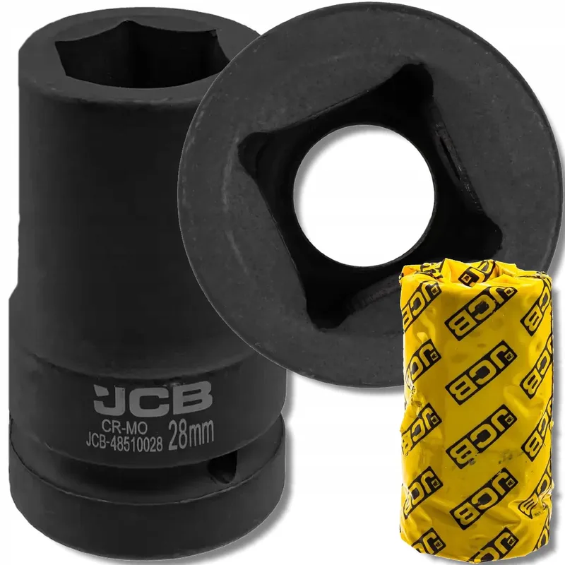 Dopsleutelset - 28mm - 1 inch - 6-kant van JCB, Zwart – productafbeelding
