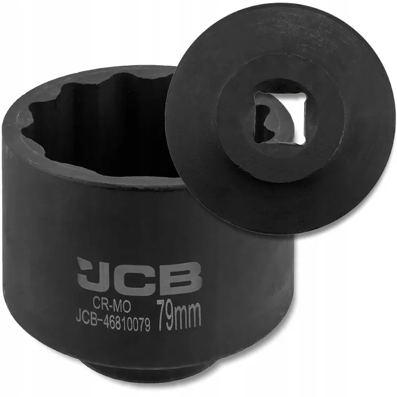 Gebogen 3/4" Slagdop 79mm 12-kant Cr-Mo van JCB – productafbeelding