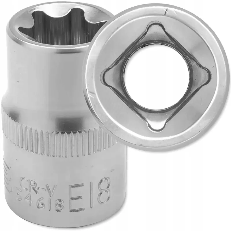 Gereedschap - Torx Dopsleutel - E18 - 1/2" Cr-V by JCB, Silver – product image