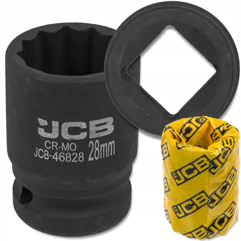 JCB - 12-kantige Dopsleutel - 28mm - 3/4" Aansluiting - Cr-Mo Staal de JCB – image du produit