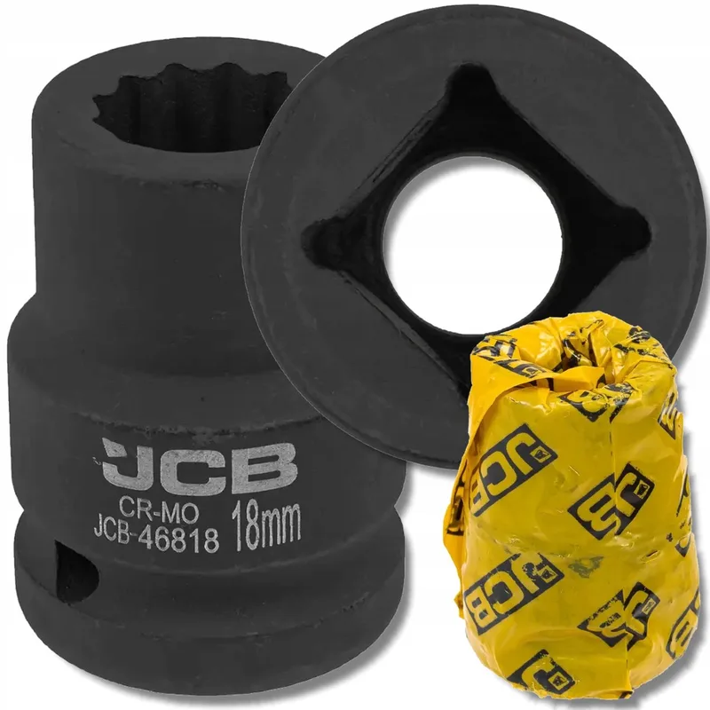 JCB - 12-kantige Dopsleutel - 3/4" - 18mm - CrMo Staal van JCB – productafbeelding