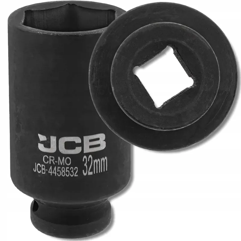 JCB 32 mm 1/2" dopsleutel Cr-Mo diepe 6-zijdige slagdoppen by JCB – product image