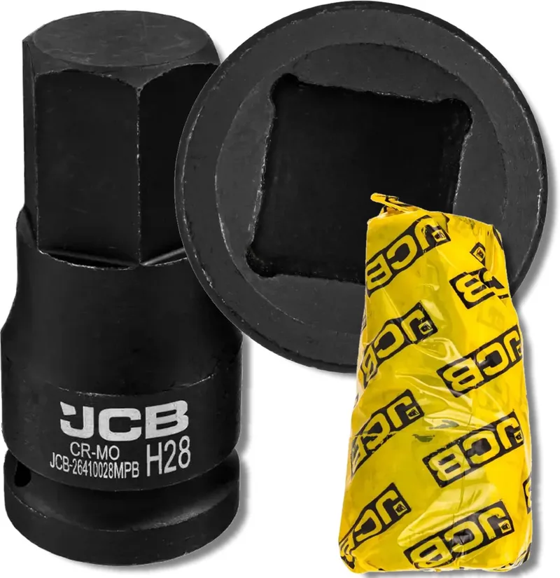 JCB - 6-kantige Slagmoersleutel - 28mm - 3/4" Aansluiting - Cr-Mo Staal von JCB – Produktbild