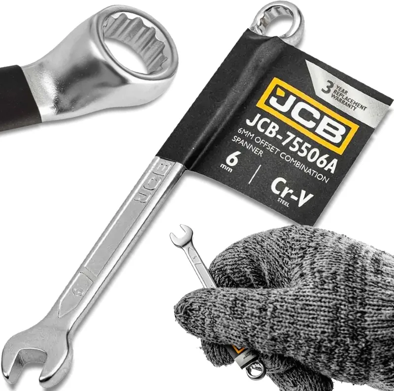JCB 6mm Gebogen Ring-Steeksleutel 75 Graden by JCB – product image