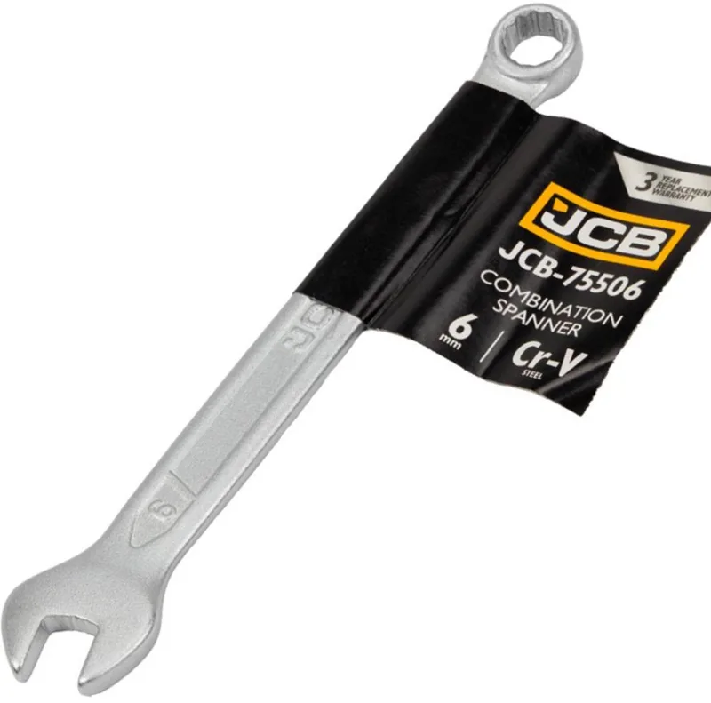 JCB-75506 Serie - Ringsleutel - 6mm - Satijnafwerking - Cr-V Staal by JCB – product image