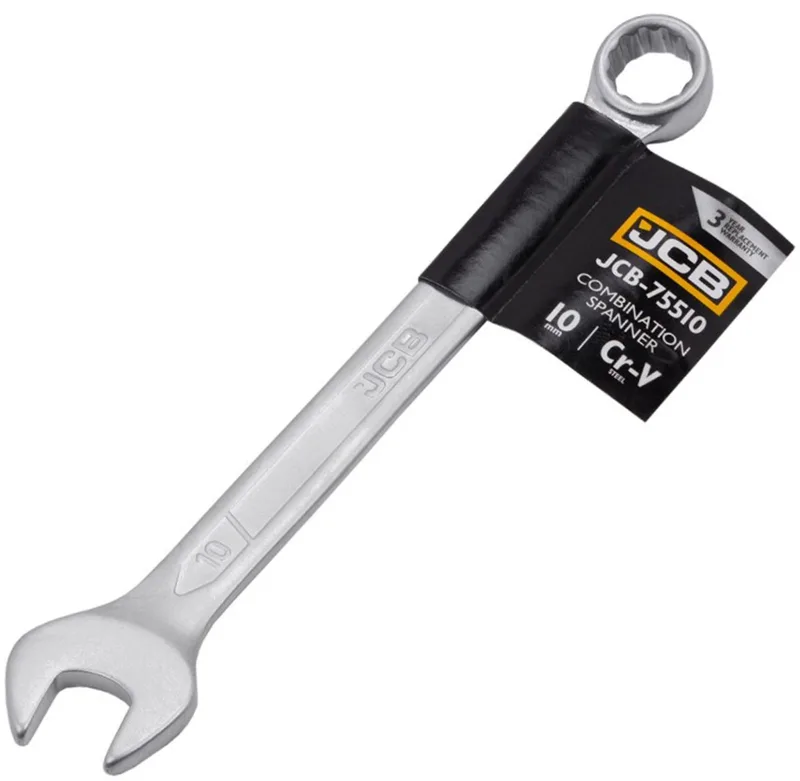 JCB-75510 Serie - Ringsleutel - 10 mm - Satijn Afwerking - Cr-V Staal by JCB – product image